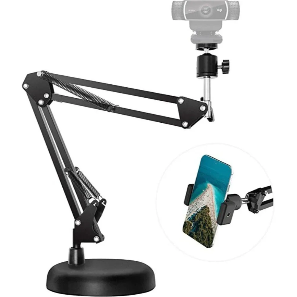LESYAFEL cell Stand for Desktop Suspension Boom Scissor Arm Stand with Upgrade